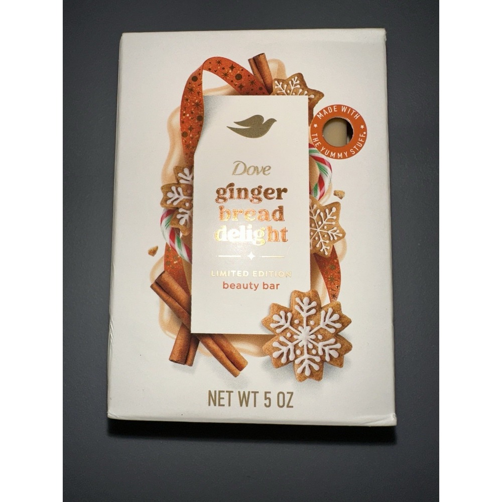 Dove Holiday Treats Beauty Bar Soap, Gingerbread Delight, Limited Edition, 5oz‎